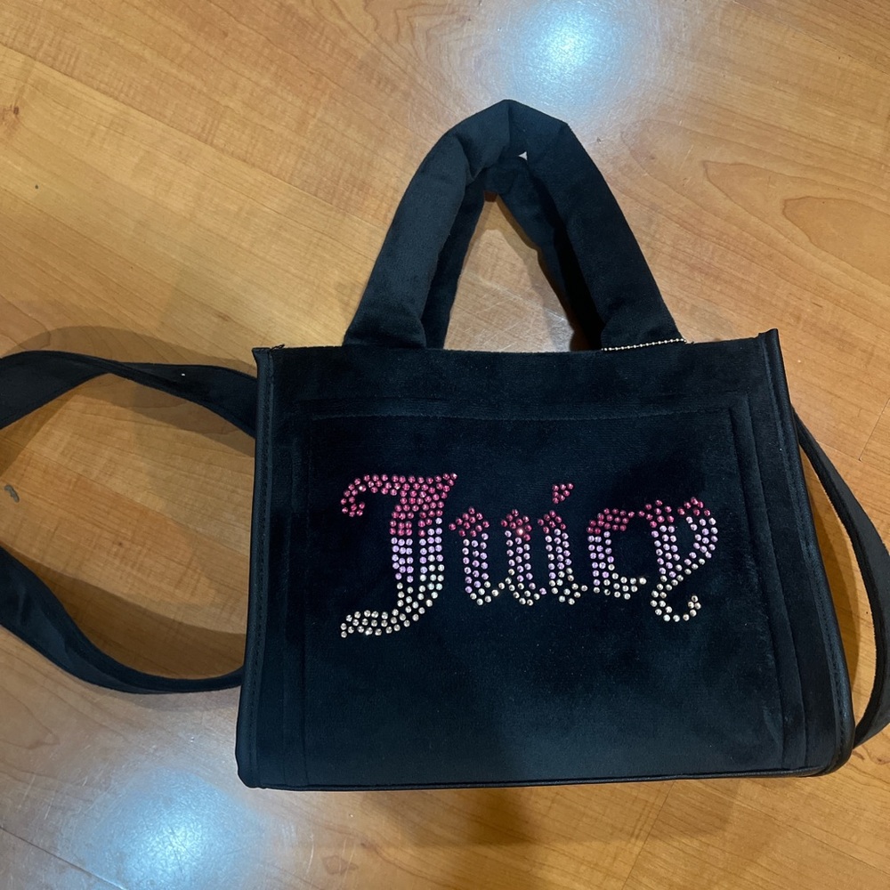 Juicy Couture Black Rhinestone Tote
